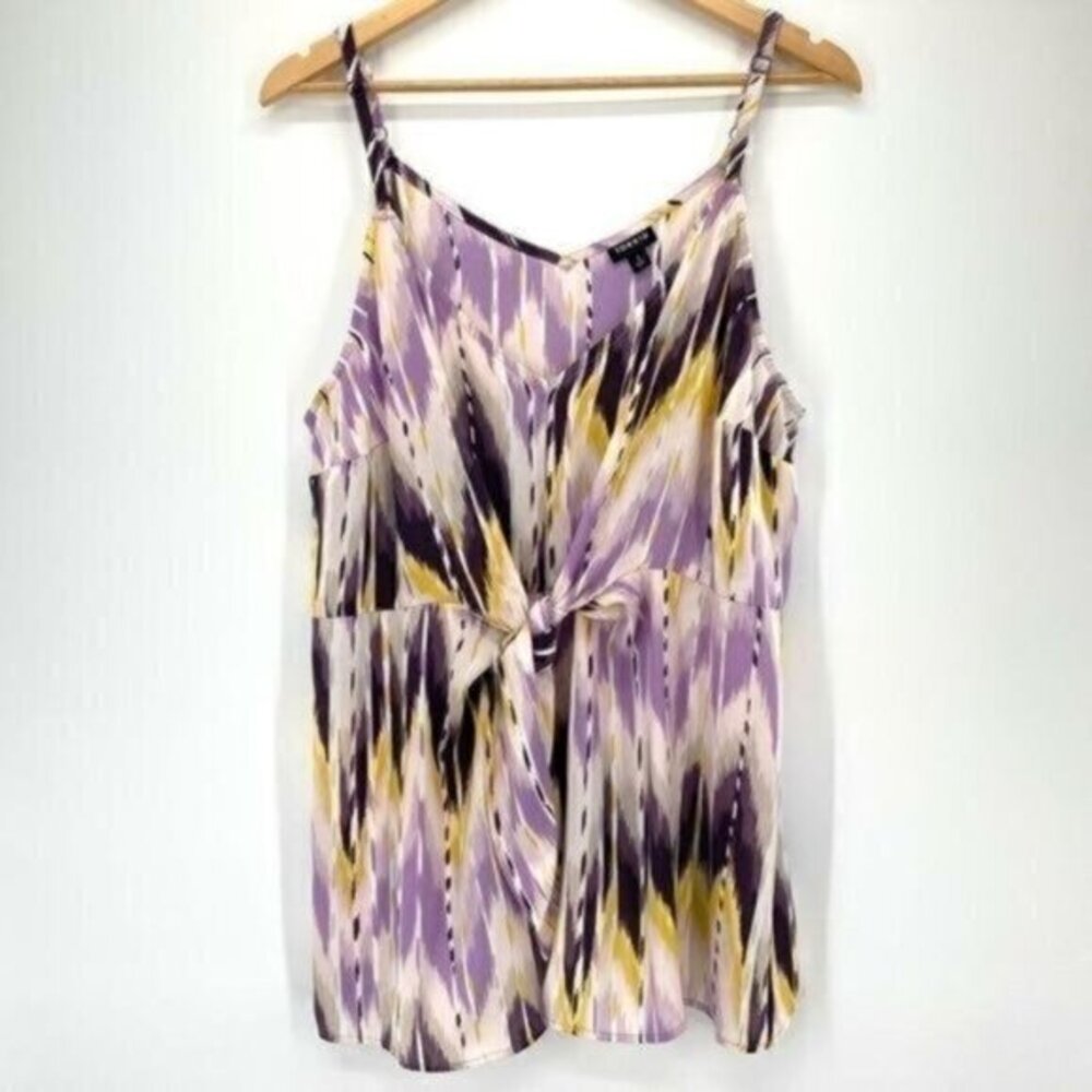 Torrid Peplum Georgette Tie Front Cami